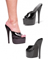 652-Vanity Ellie Shoes, 6.5 Inch Stiletto Heel Open Toe Slip On Shoes