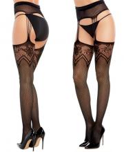 0372 Dreamgirl fishnet garter pantyhose