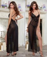 10098 Dreamgirl sheer lingerie gown