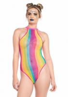 81556 Leg Avenue striped bodysuit