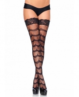 9995 Leg Avenue, Stay up lace top scalloped eyelash thigh highs