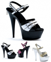 Ph609-Alexis Penthouse Shoes, 6 Inch Heels Stiletto Platforms Sandals
